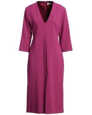 Ottod'Ame Fuchsia Midi Dress Polyester, Viscose, Elastane - Purple