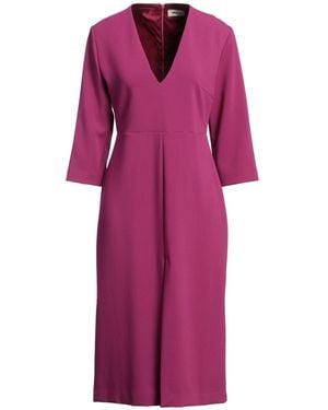 Ottod'Ame Fuchsia Midi Dress Polyester, Viscose, Elastane - Purple