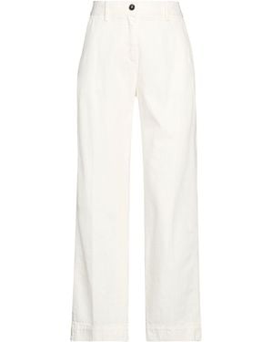 Massimo Alba Pants Cotton - White
