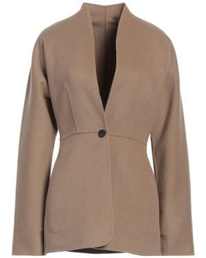 Ferragamo Camel Jacket Virgin Wool - Brown