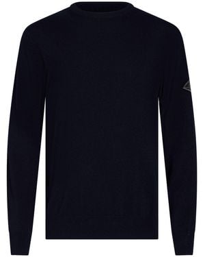 Roy Rogers Midnight Sweater Wool, Viscose, Polyamide, Cashmere - Blue