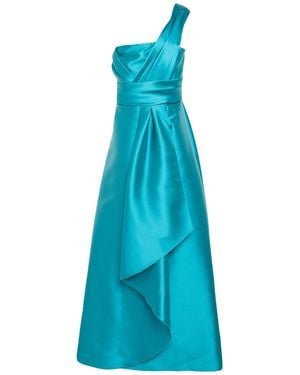 Alberta Ferretti Maxi Dress Polyester, Silk - Blue