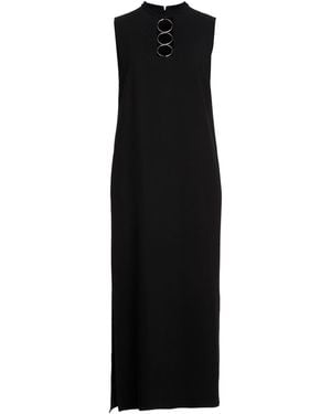 Akris Maxi Dress Virgin Wool - Black