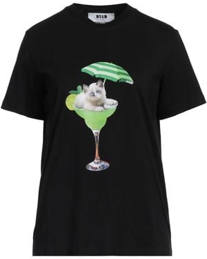 MSGM T-Shirt Cotton - Black