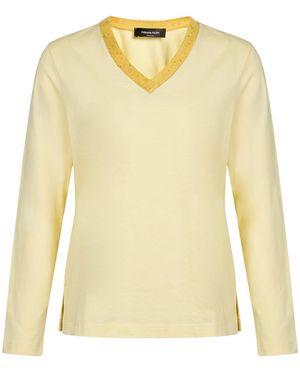 Fabiana Filippi T-Shirt Cotton, Virgin Wool, Alpaca Wool, Cashmere, Silk - Yellow