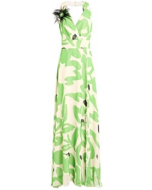 CAMILLA Lime Maxi Dress Polyester - Green