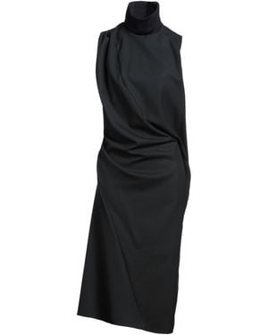 Maison Rabih Kayrouz Midi Dress Virgin Wool, Viscose, Polyamide, Elastane - Black