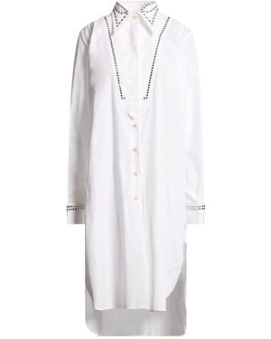 Wales Bonner Midi Dress Cotton - White