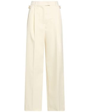PT Torino Ivory Trousers Virgin Wool - White