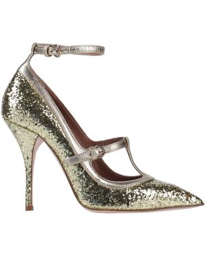 Red(V) Pumps Leather - Metallic