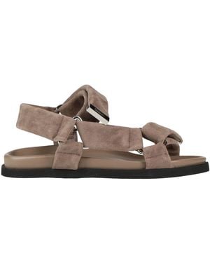 The Attico Sandals Leather - Brown