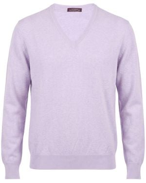 Ballantyne Lilac Sweater Cashmere - Purple