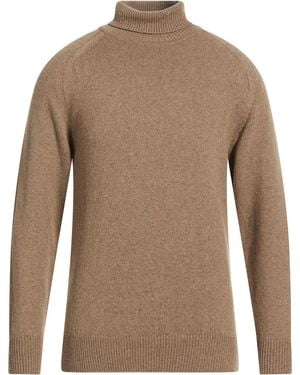 Lardini Khaki Turtleneck Cashmere - Brown