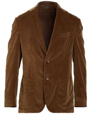 Caruso Blazer Cotton, Cashmere, Lycra - Brown