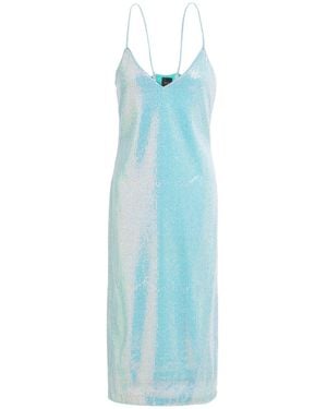 Pinko Midi Dress Polyester - Blue