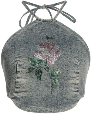 Alessandra Rich Top - Grey