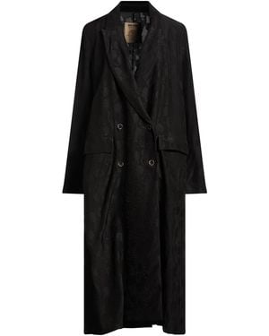 Uma Wang Overcoat & Trench Coat Viscose - Black