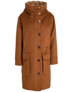 Moorer Camel Coat Wool, Cashmere - Brown