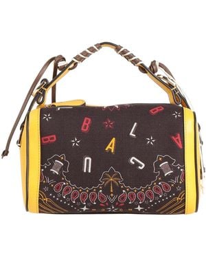 CUBA LAB Handbag Leather, Textile Fibers - Multicolor