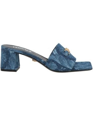 Versace Sandals Textile Fibers - Blue