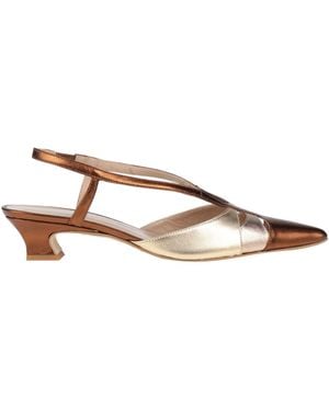 HOPE SHOES Bronze Court Shoes Leather - Brown