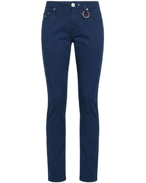 Tramarossa Trousers Cotton, Silk, Elastane - Blue