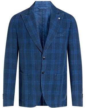 L.B.M. 1911 Bright Blazer Linen - Blue