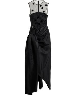 David Koma Maxi Dress Polyamide - Black