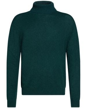 Zanone Turtleneck Alpaca Wool, Polyamide - Green