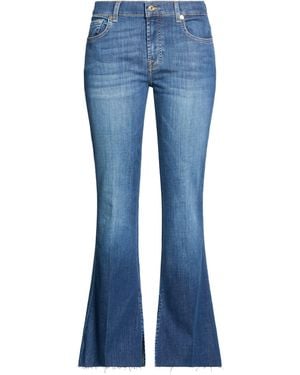 7 For All Mankind Jeans Cotton, Polyester, Lyocell, Elastane - Blue