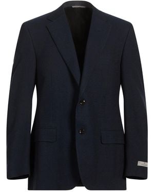Canali Blazer Wool, Cotton - Blue