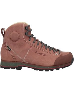 Dolomite Ankle Boots Leather, Textile Fibres - Brown