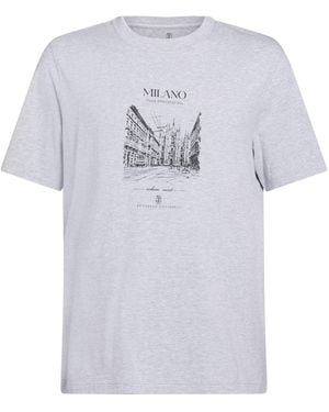 Brunello Cucinelli Light T-Shirt Cotton - Grey