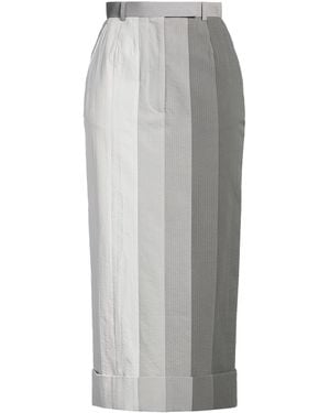 Thom Browne Light Maxi Skirt Cotton - Gray