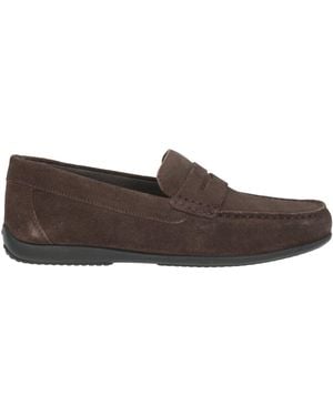Geox Dark Loafers Leather - Brown