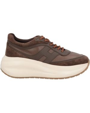 Hogan Sneakers Leather - Brown