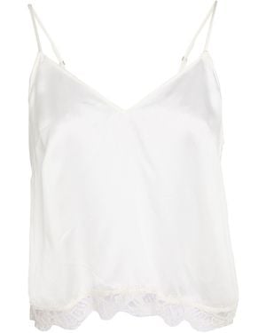 McQueen Ivory Top Viscose, Cotton, Polyamide - White