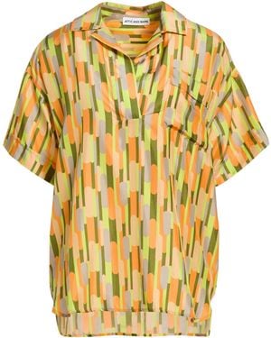 Attic And Barn Top Silk - Yellow
