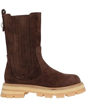 Ermanno Scervino Ankle Boots Leather - Brown