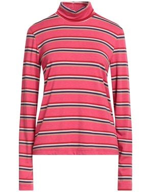 Shirtaporter Fuchsia T-Shirt Viscose, Polyester, Elastane - Red