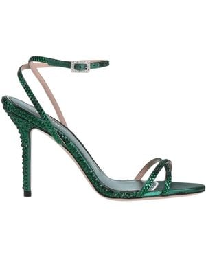 Gedebe Sandals Textile Fibres - Green