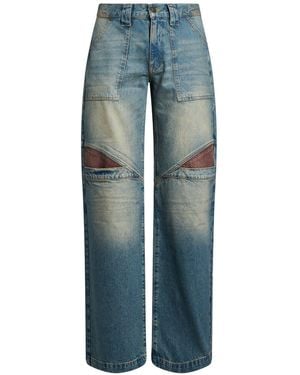 Guess Jeans Cotton, Leather - Blue