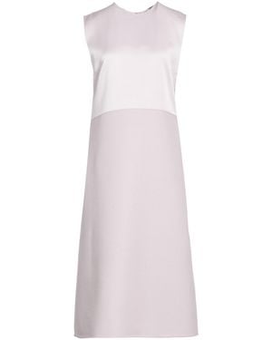 Jil Sander Midi Dress Virgin Wool - Purple