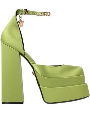 Versace Pumps Textile Fibers - Green