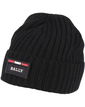 Bally Hat Wool, Viscose, Nylon, Cashmere - Black