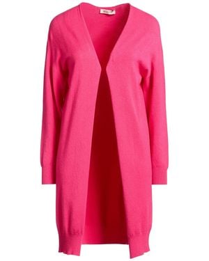 Please Fuchsia Cardigan Viscose, Polyester, Polyamide - Pink