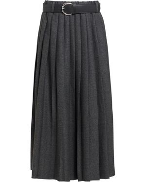 ViCOLO Midi Skirt Polyester, Viscose, Elastane - Gray