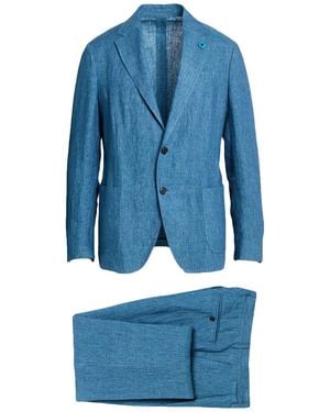 Lardini Suit Linen - Blue