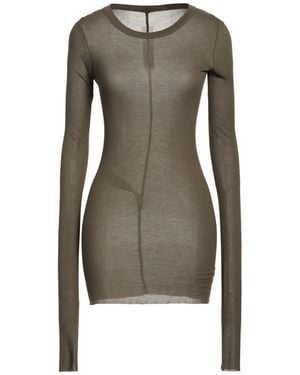 Rick Owens Military T-Shirt Viscose, Silk - Gray