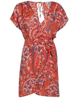 Poupette Mini Dress Viscose - Red